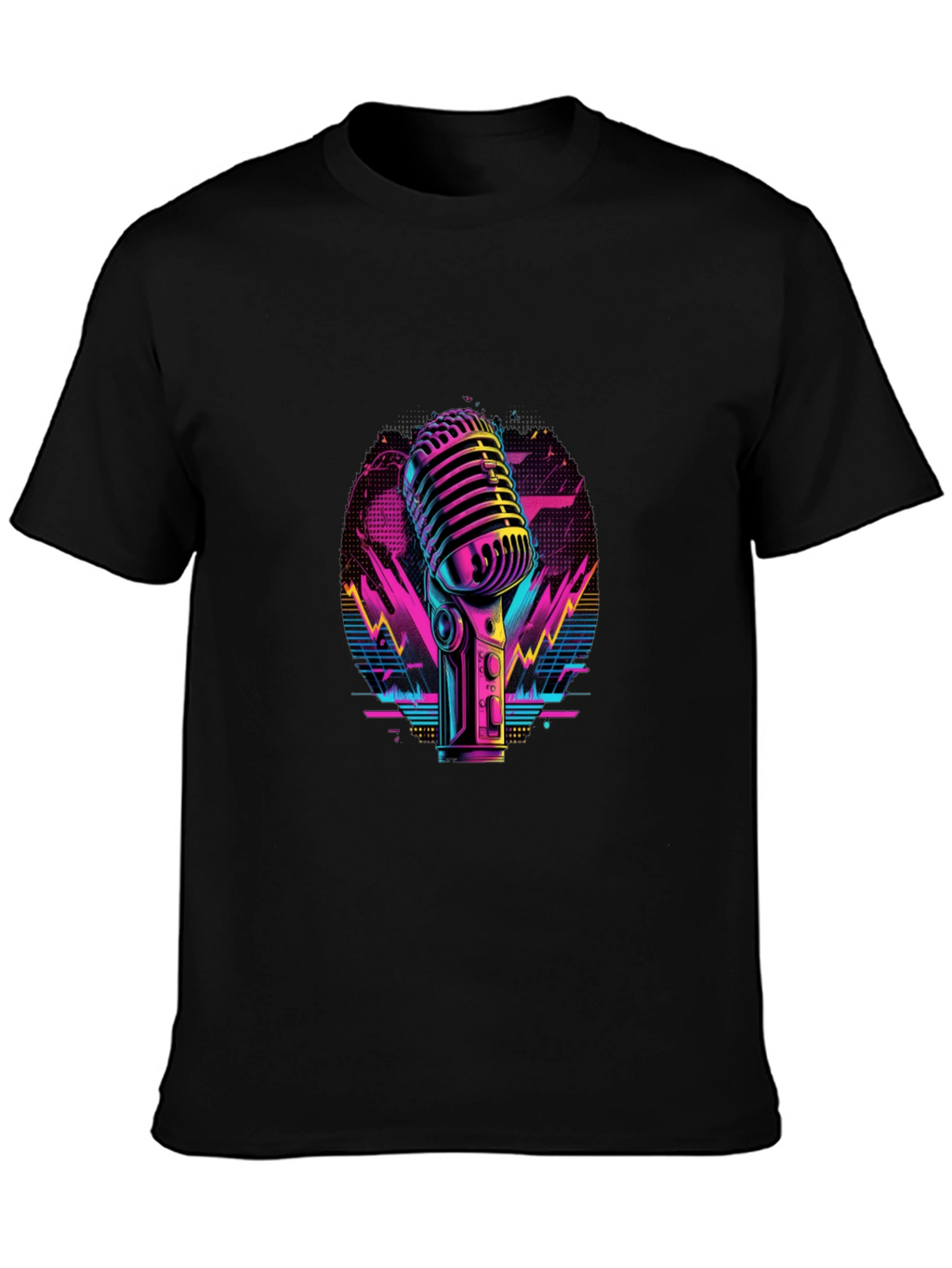 Retro Microphone Graphic Tee