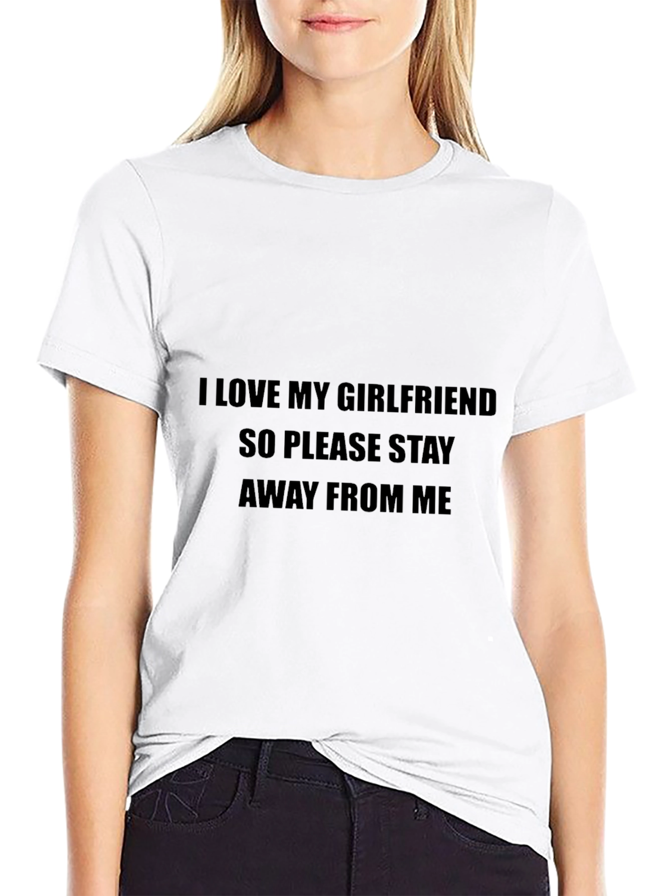 I Love My Girlfriend Novelty Graphic Tee