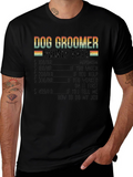 Dog Groomer Hourly Rate Graphic T-Shirt