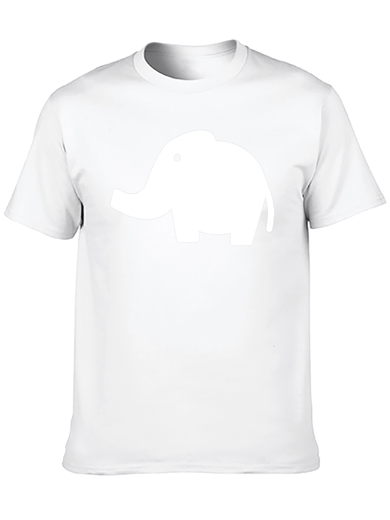 Elephant Graphic Tee - Black Cotton T-Shirt