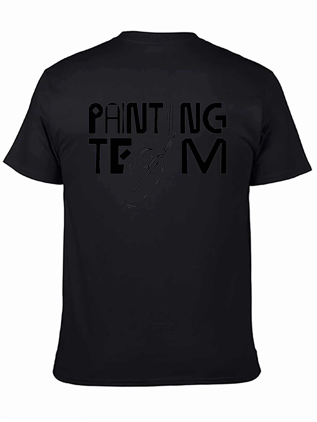 Painting Team Graphic Tee - Artistic Crew Shirt