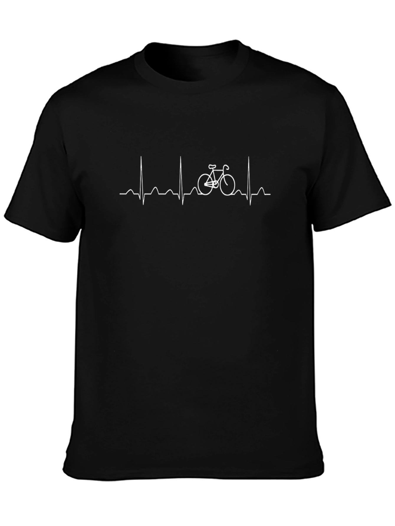 Cycling Heartbeat T-Shirt - Ride Your Pulse!