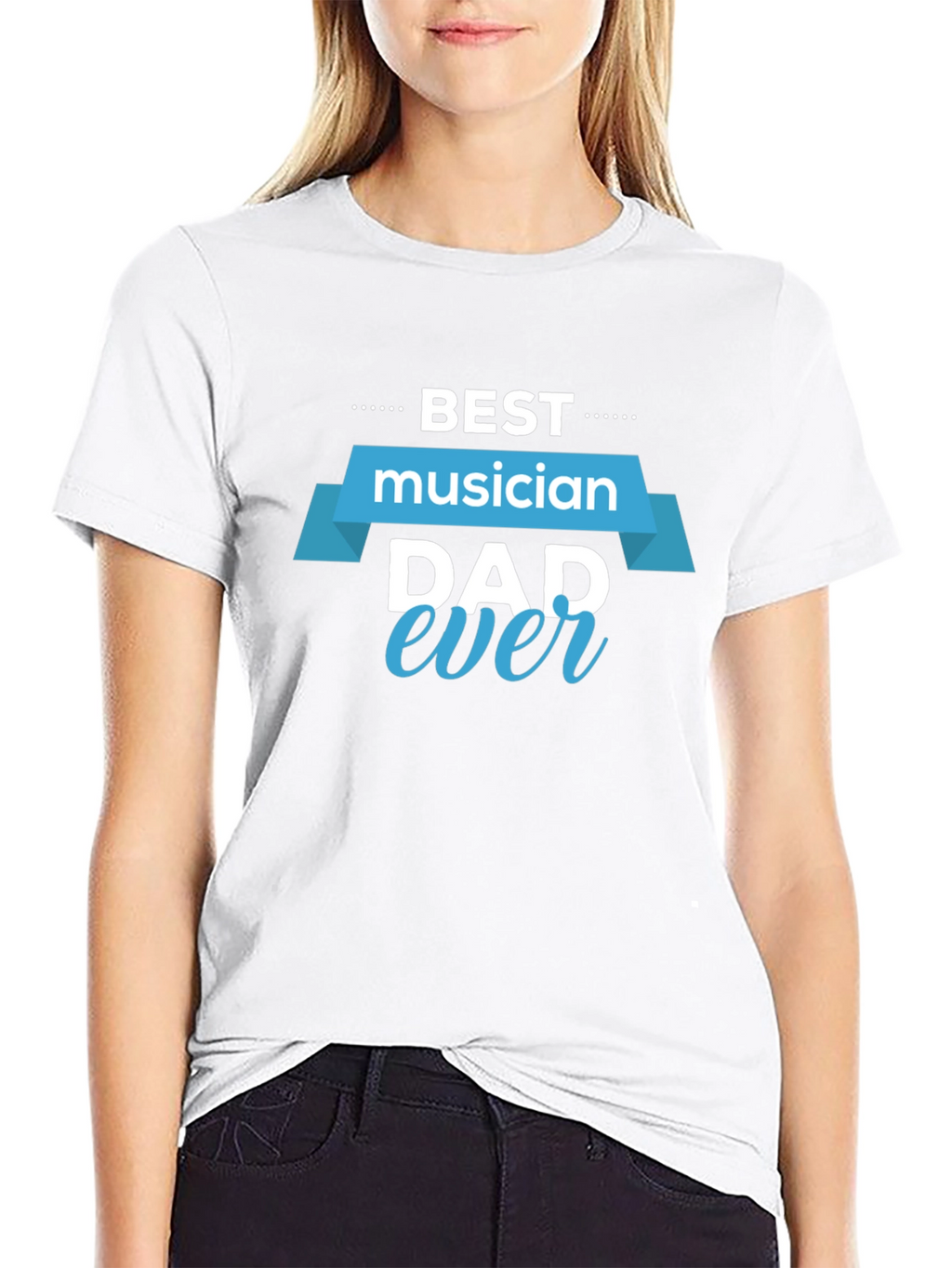 Best Musician Dad Ever Black T-Shirt