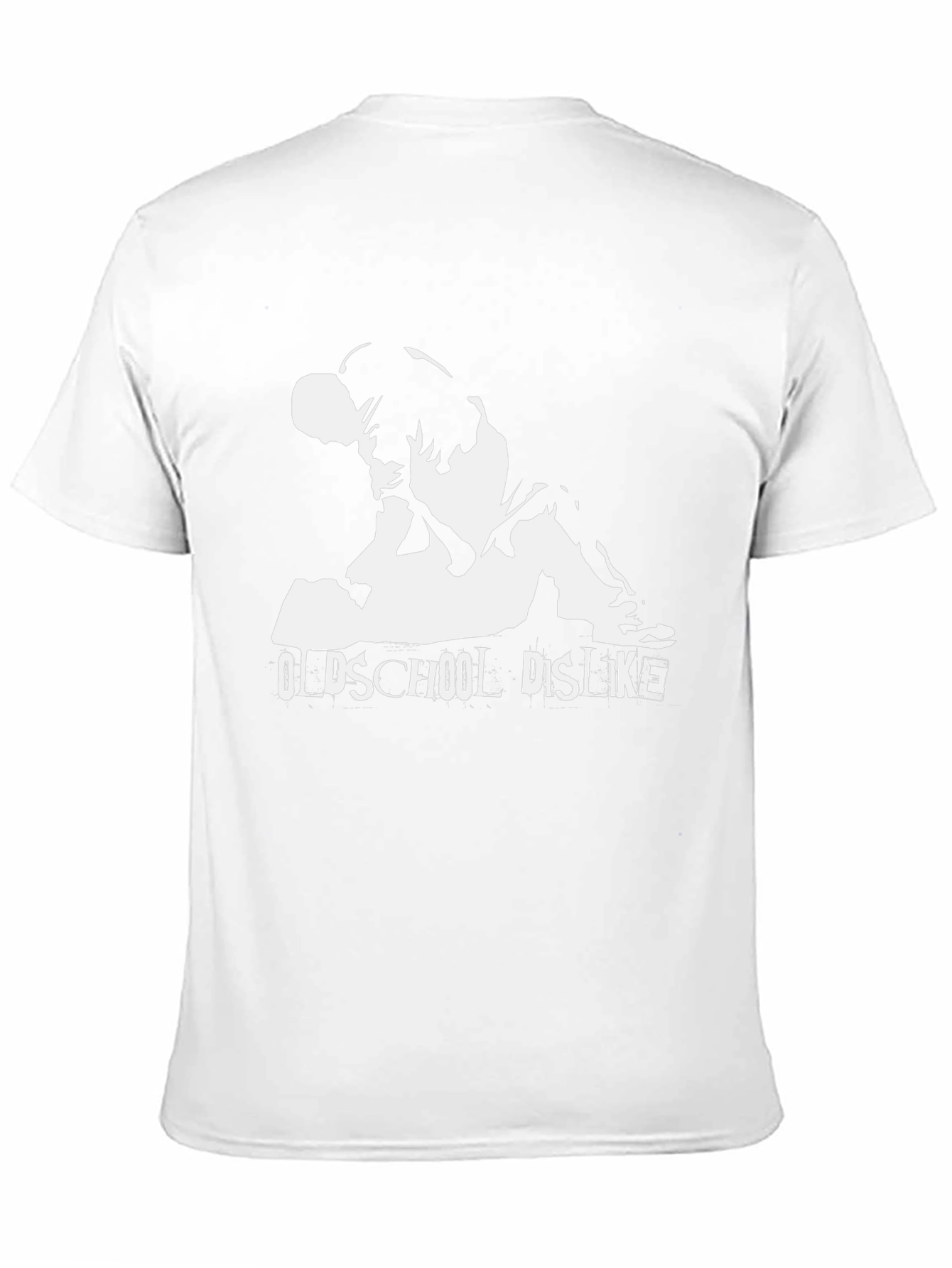 Oldschool Dislike Graphic Tee - Black Cotton Casual