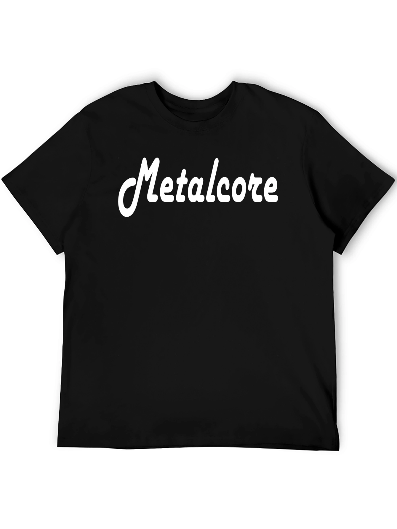 Metalcore Graphic Tee - Black Cotton T-Shirt