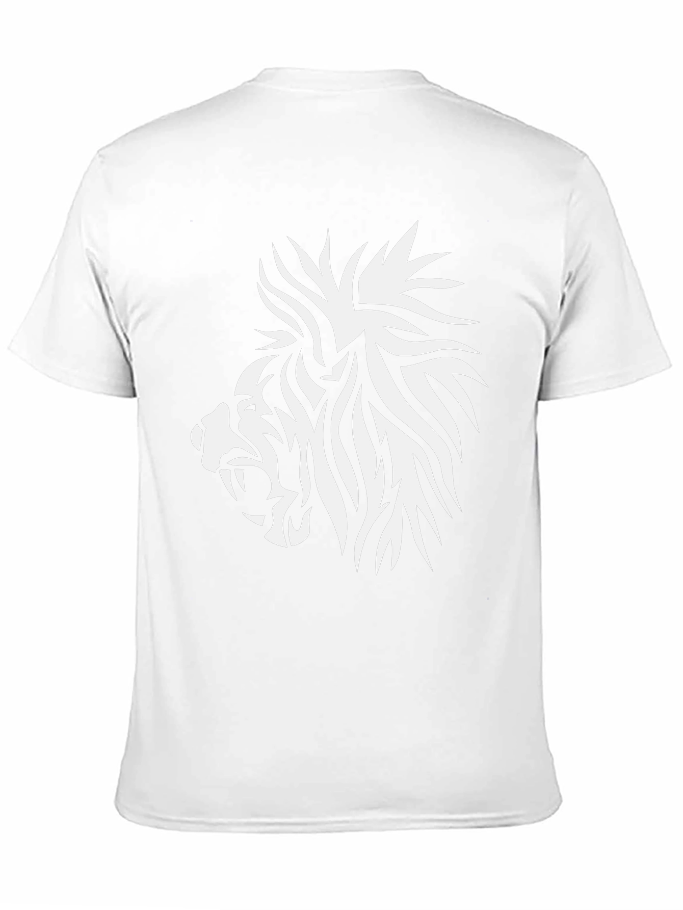 Lion Graphic Tee - Black Cotton Comfort