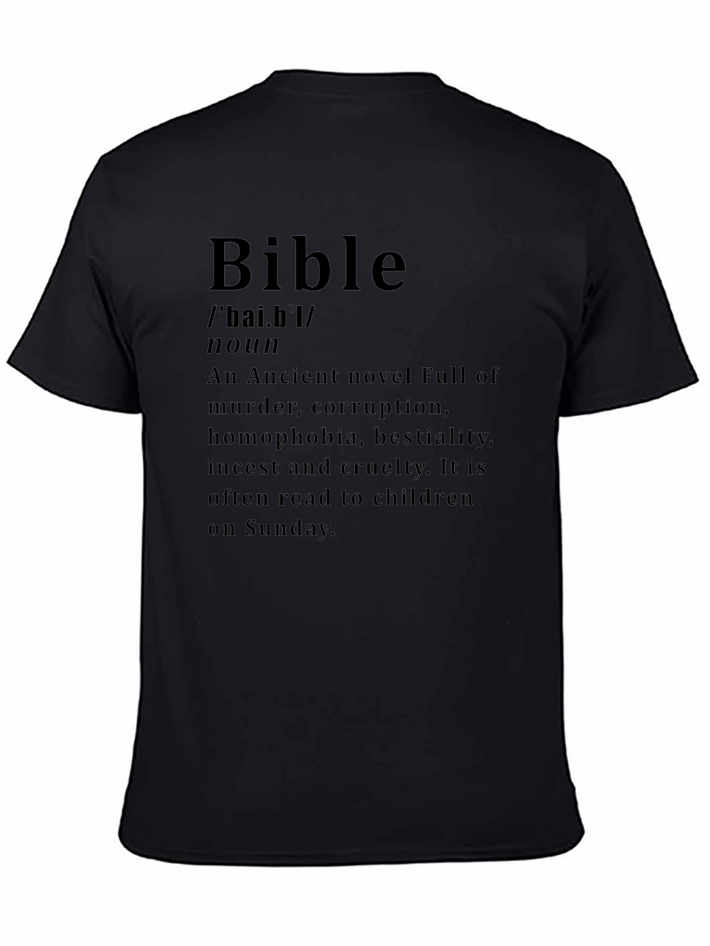 Bible Definition Novelty Graphic T-Shirt