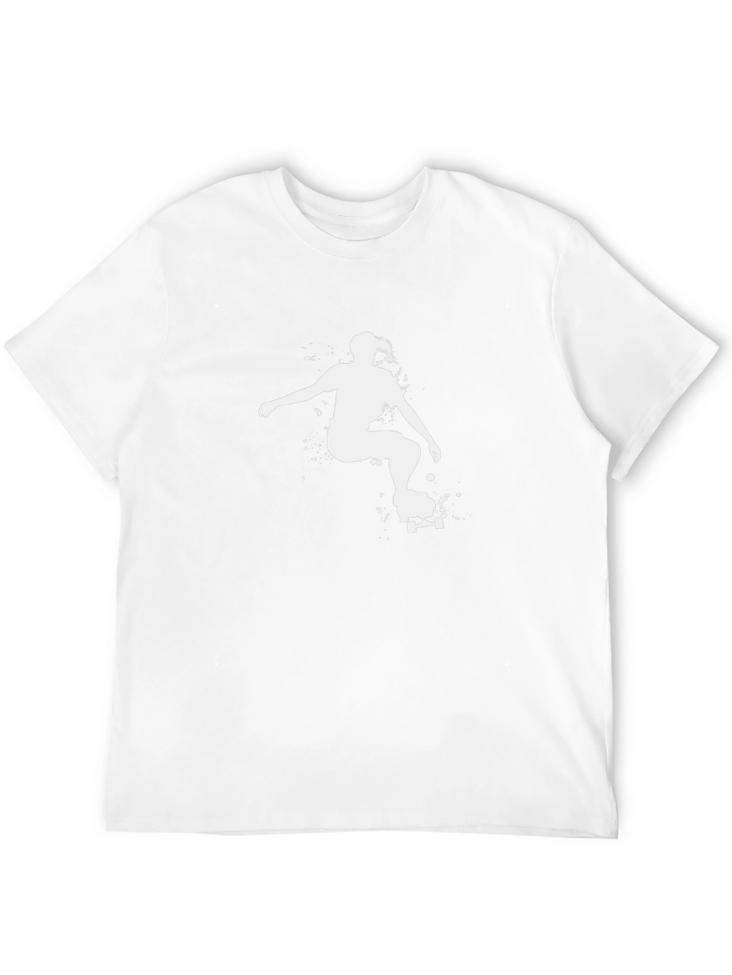 Skateboard Girl Graphic Tee - Black