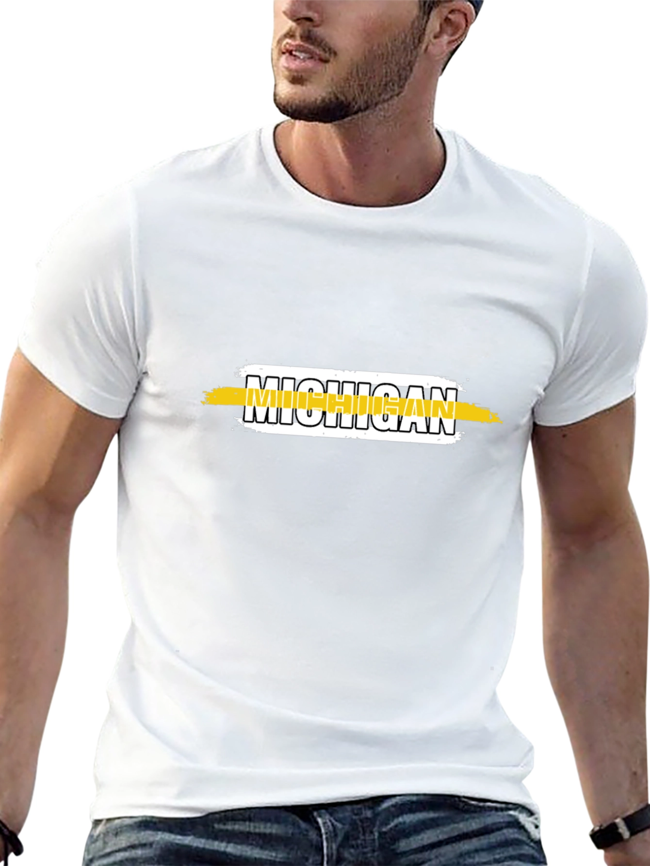 Michigan Graphic T-Shirt - Black Tee