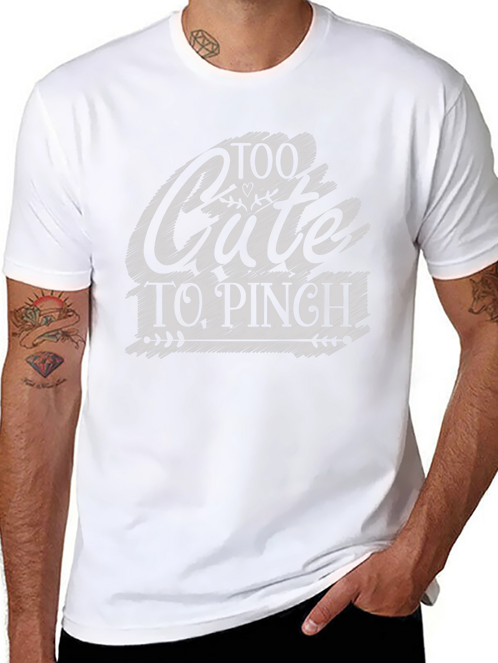 Too Cute to Pinch St. Patricks Day Black T-Shirt