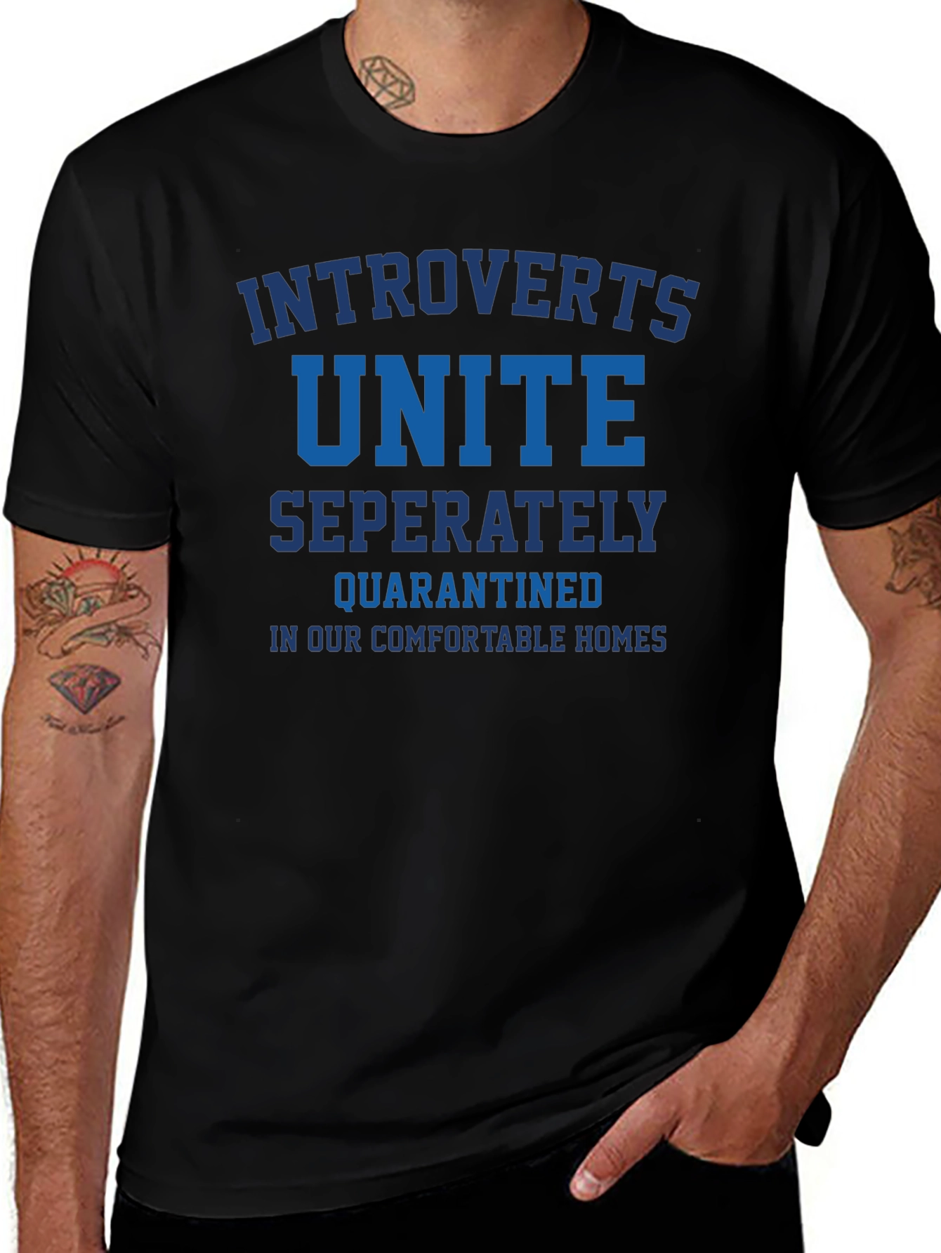 Introverts Unite Funny Quarantined T-Shirt