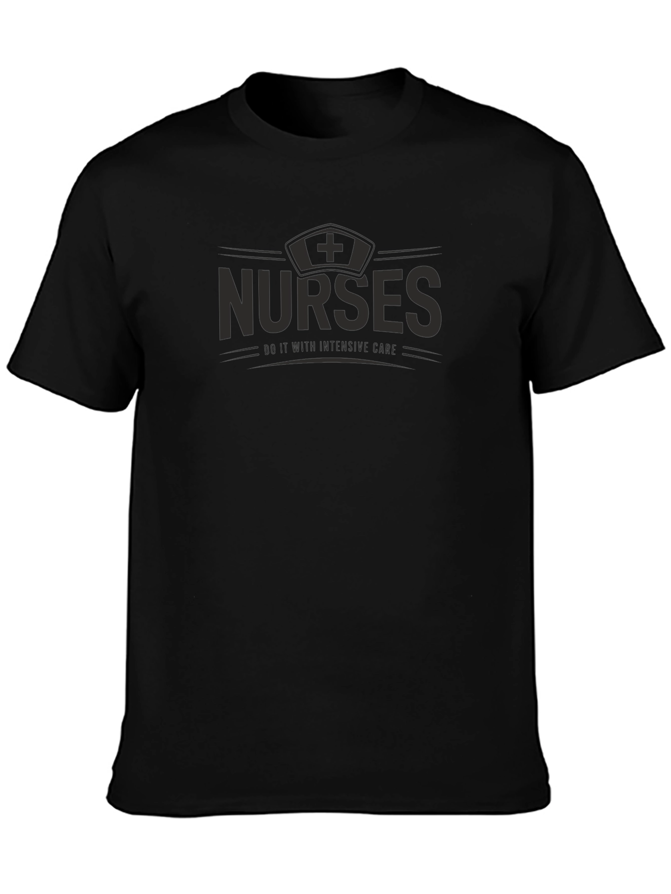 Nurses Intensive Care Black T-Shirt