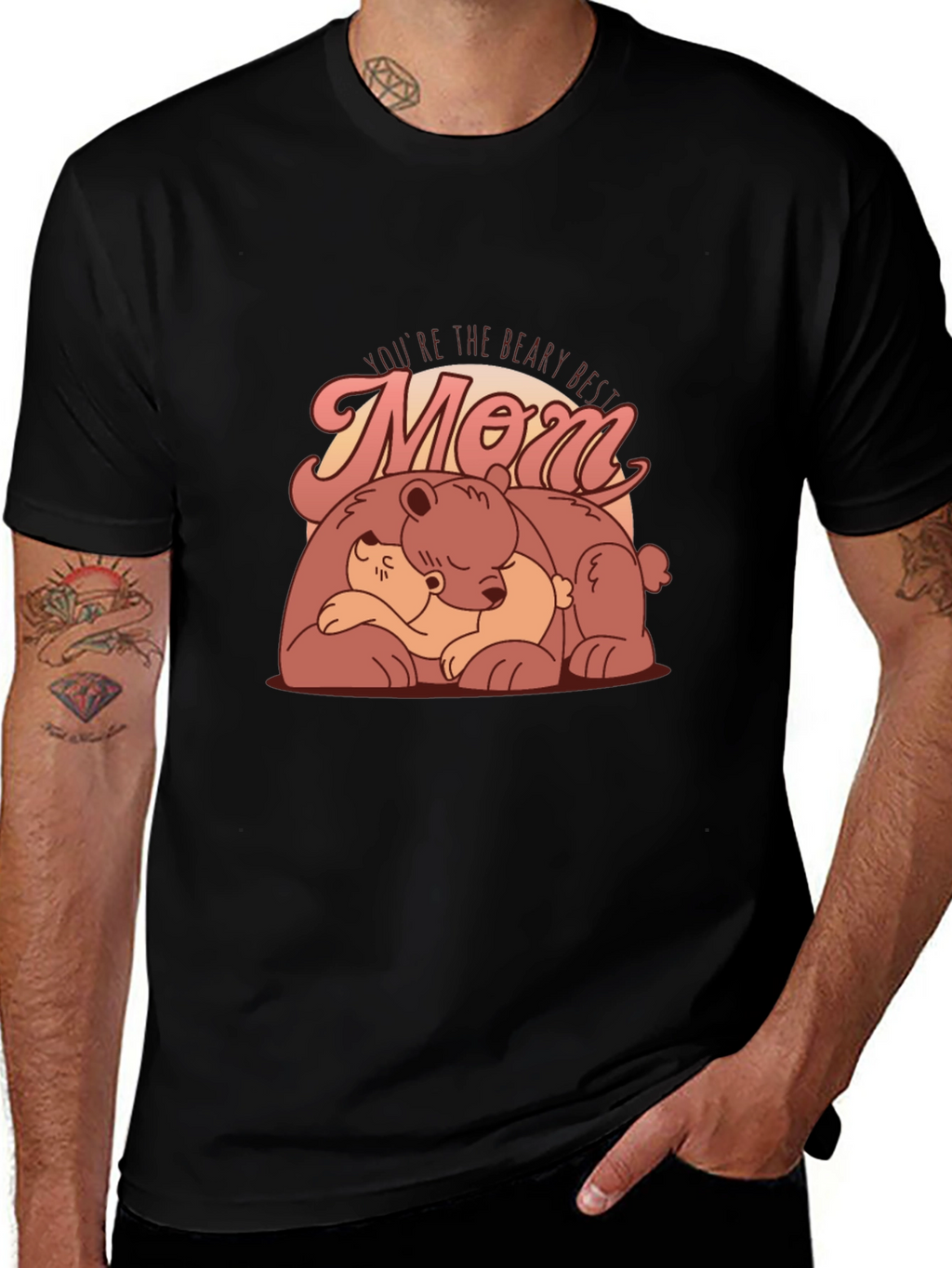 Beary Best Mom T-Shirt Cute Mothers Day Tee