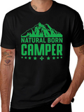 Natural Born Camper Graphic T-Shirt - Black