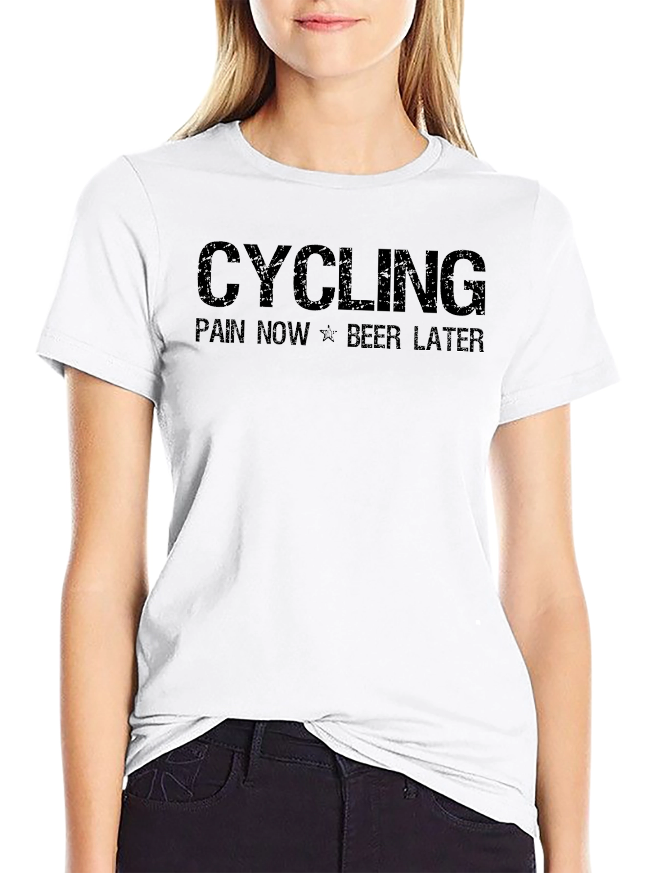 Cycling Pain Now Beer Later Mens T-Shirt
