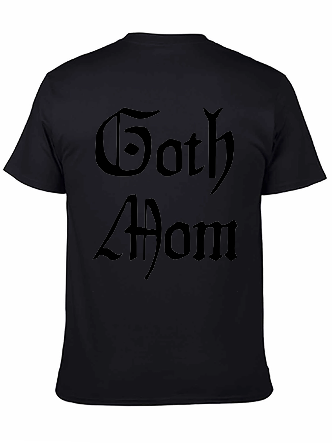 Goth Mom Black T-Shirt - Trendy Dark Style