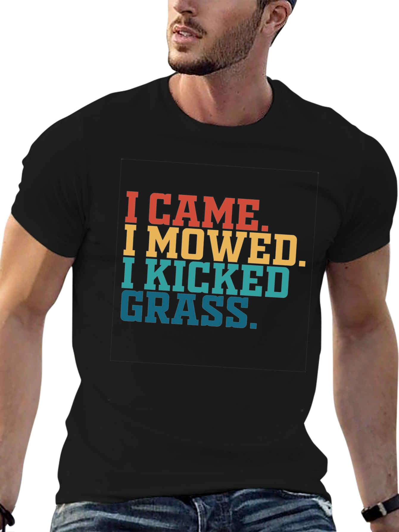 I Came I Mowed Funny T-Shirt for Landscapers