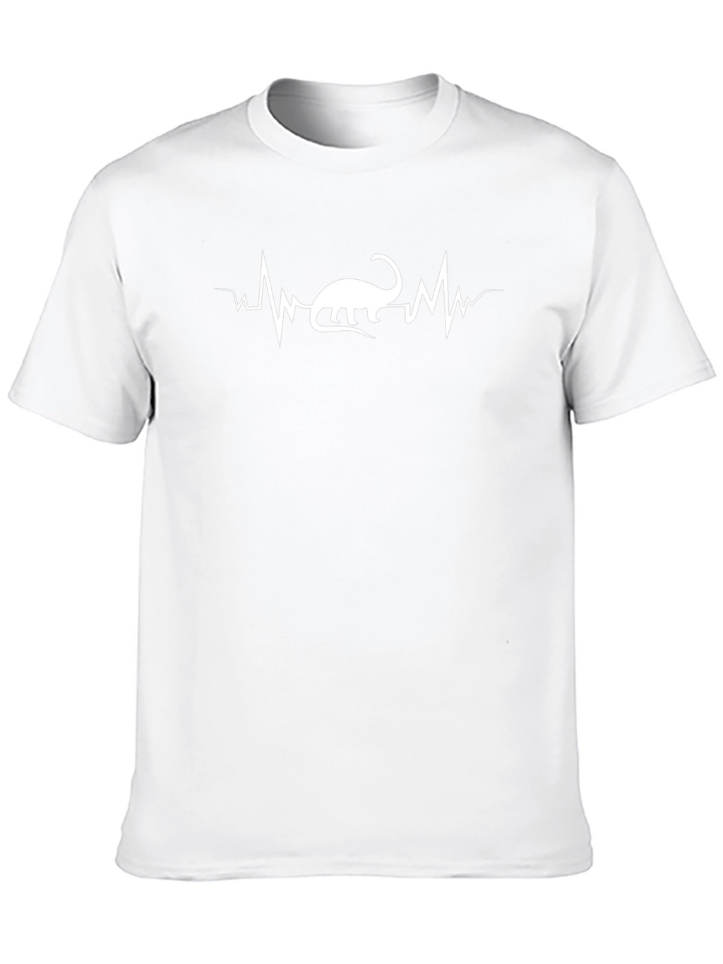 Dinosaur Heartbeat T-Shirt - Black