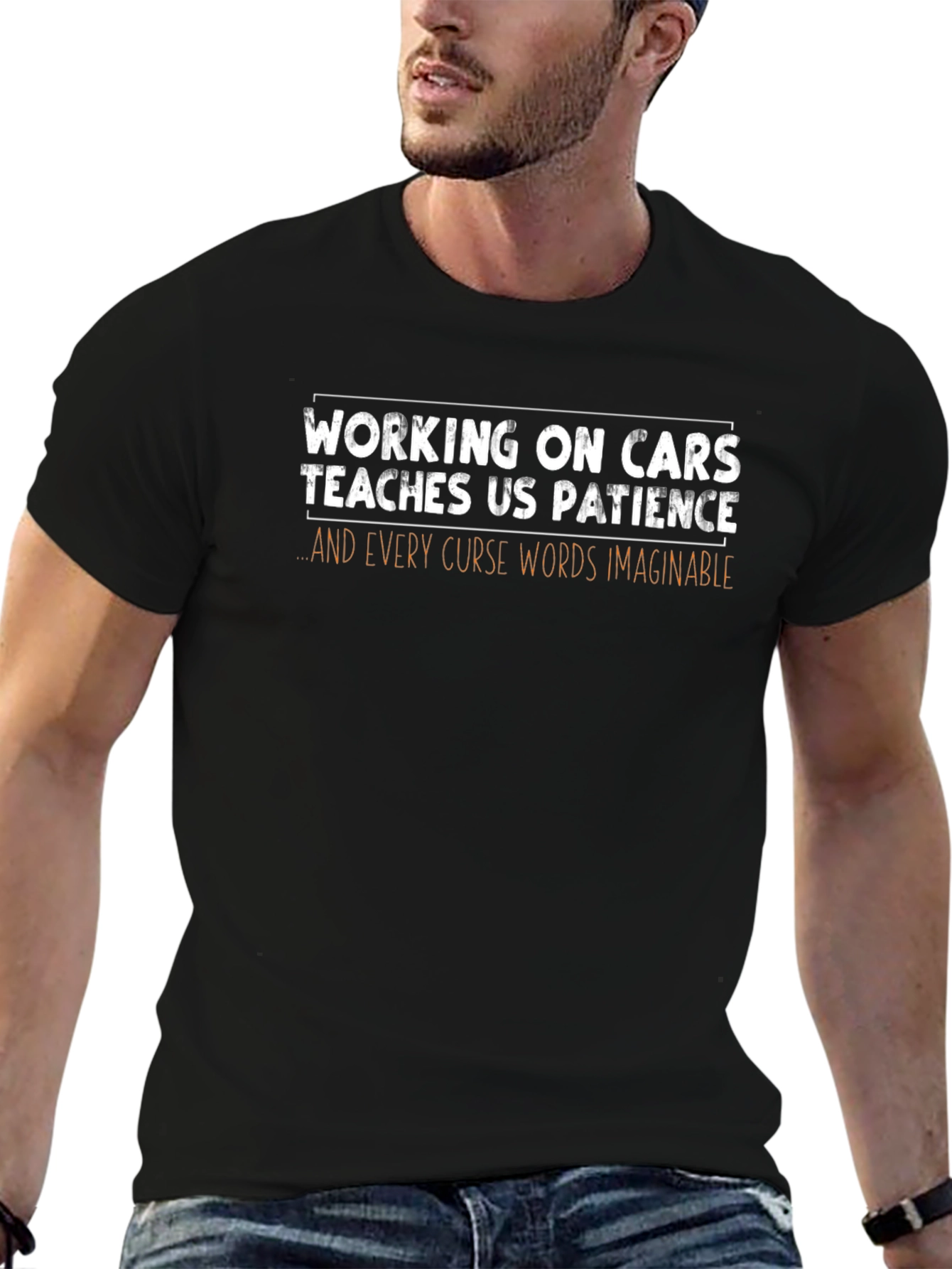 Working on Cars Patience Funny Graphic Tee