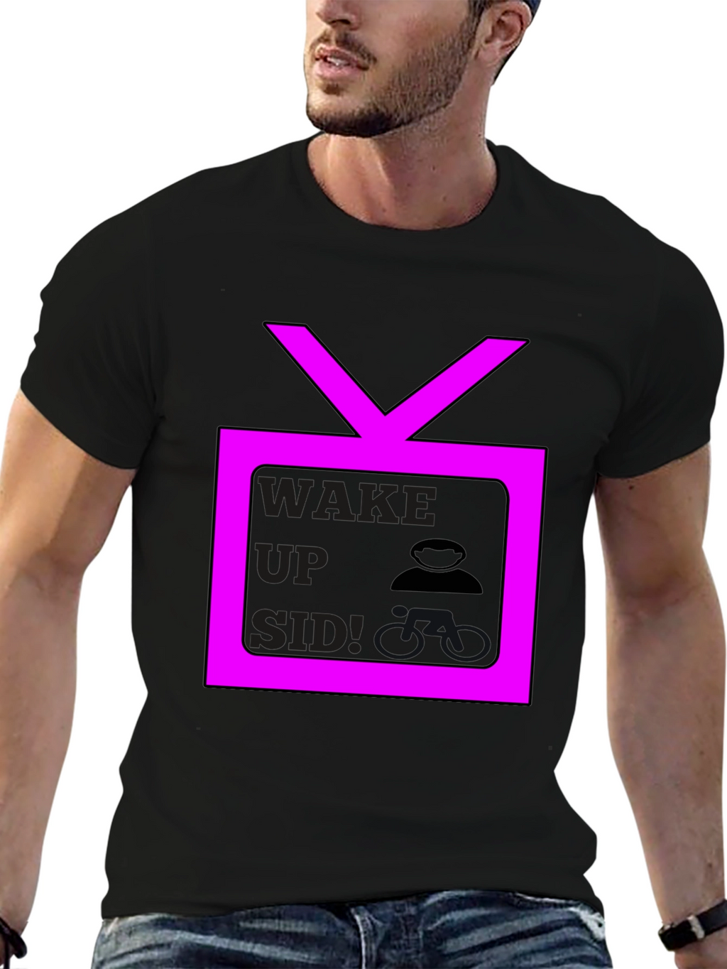 Wake Up Side TV Graphic Tee