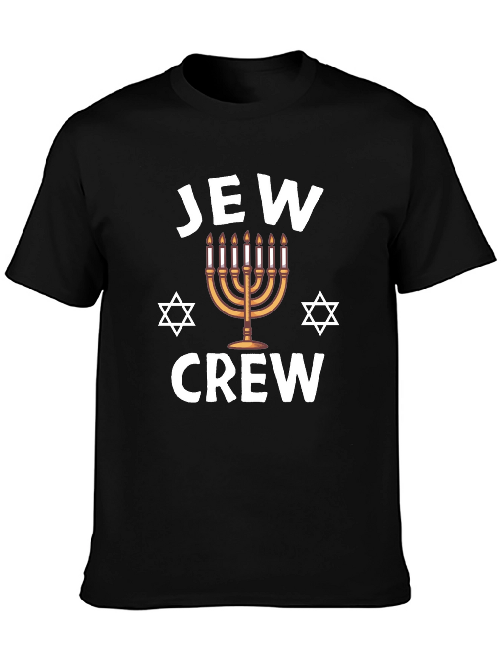 Jew Crew Hanukkah Menorah T-Shirt