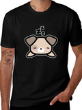 Cute Sleeping Dog Graphic T-Shirt - Unisex