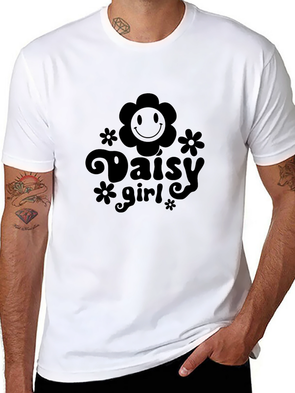 Daisy Girl Graphic Tee - Trendy Flower Power Shirt