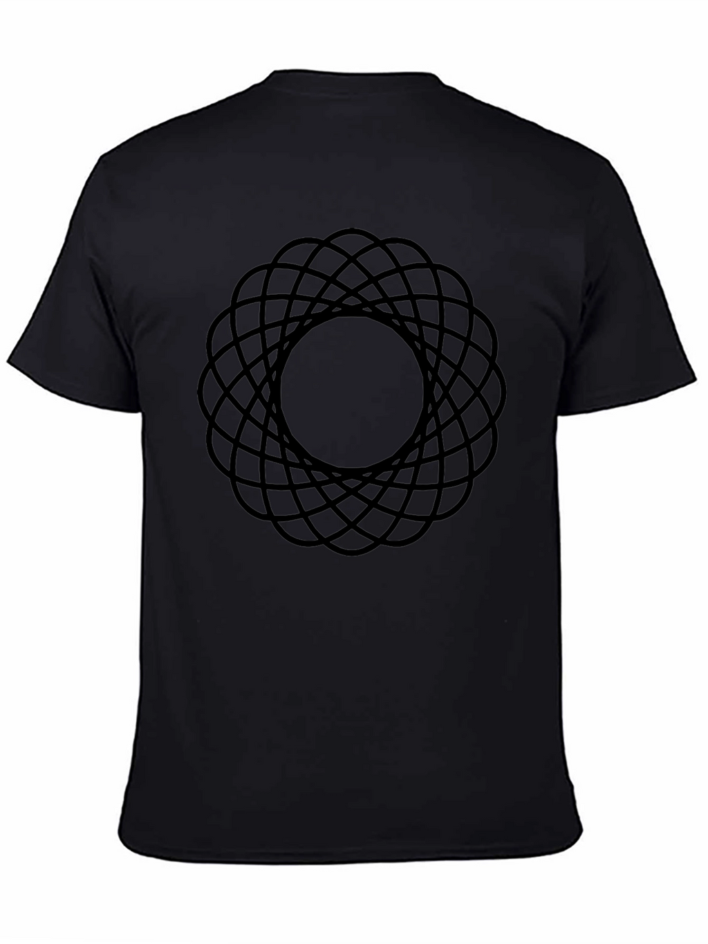 Abstract Geometric Pattern T-Shirt - Modern Black Tee