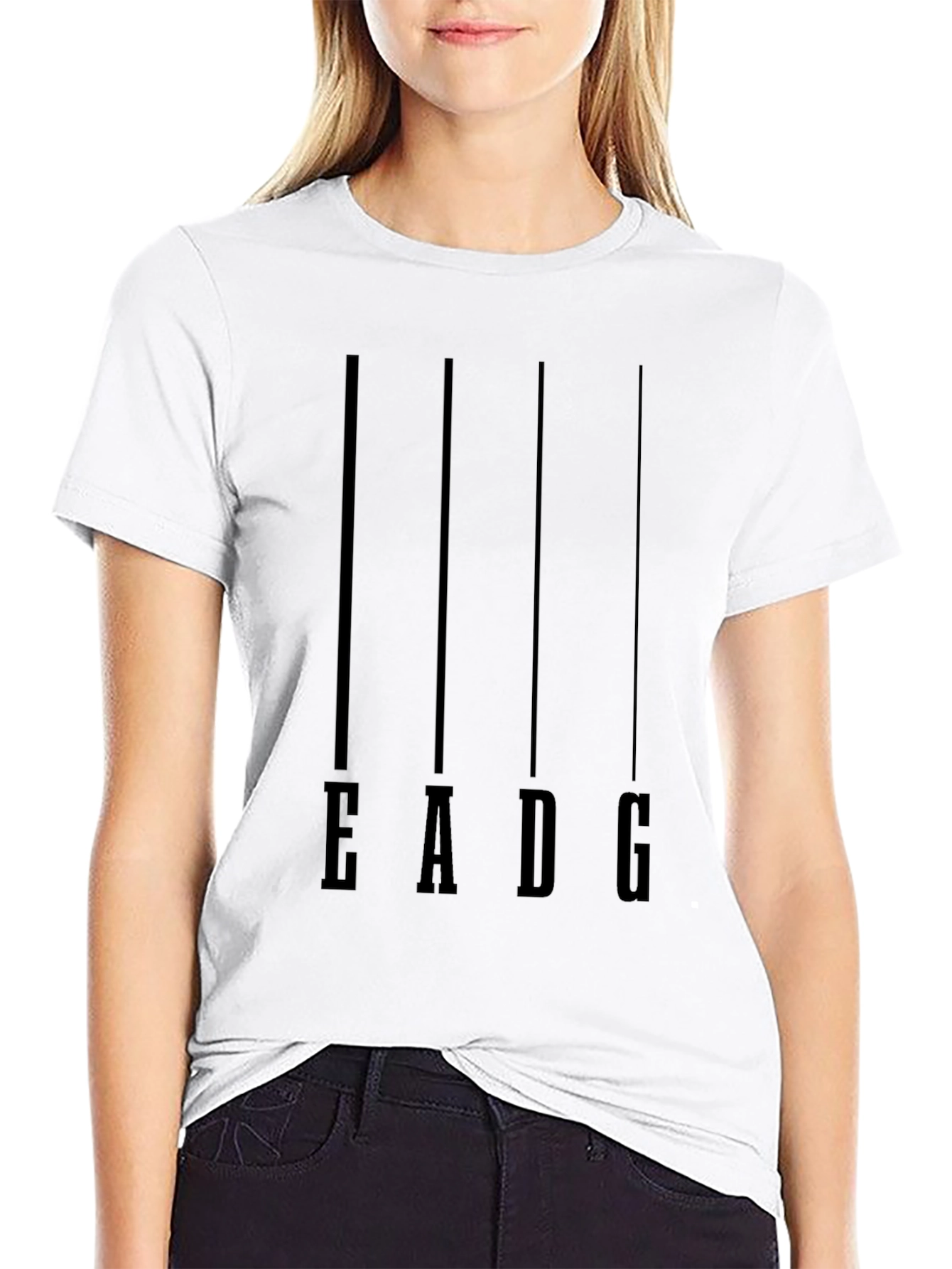 EADG Bass Guitar Tuning Black T-Shirt
