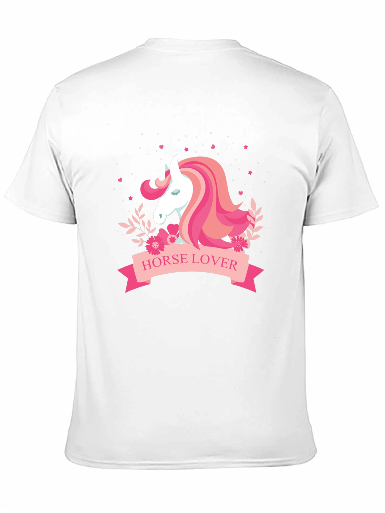 Horse Lover Graphic Tee - Black Cotton T-Shirt