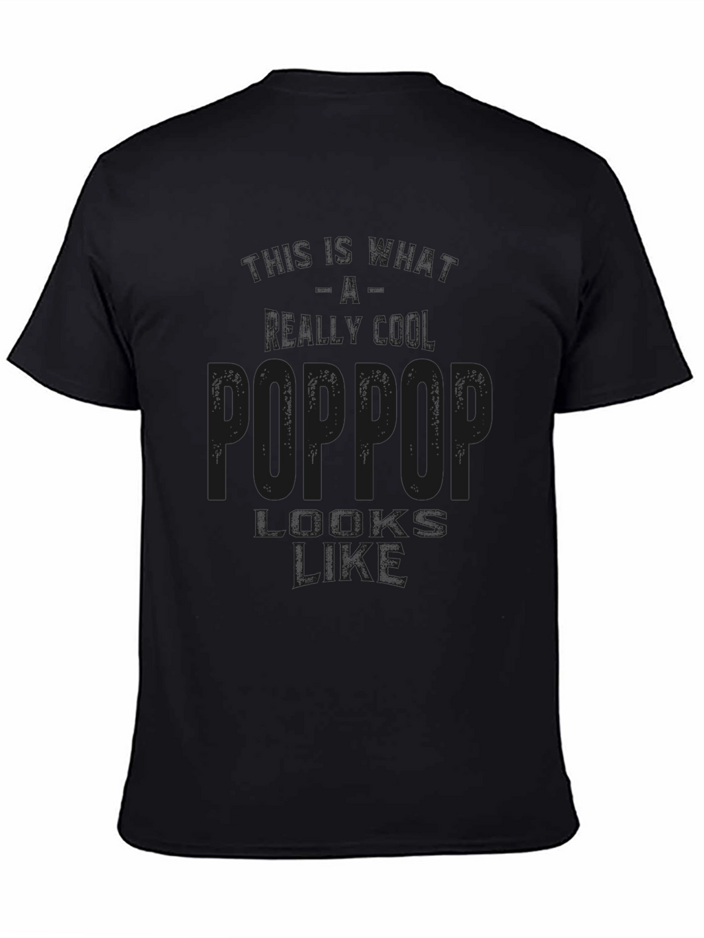 Poppop Definition Black T-Shirt Gift for Grandfather