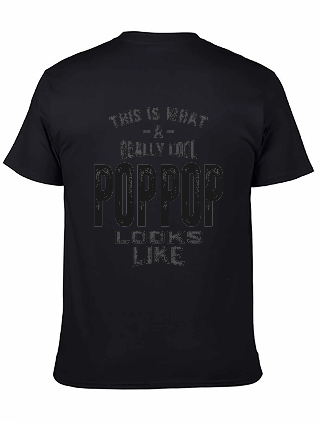 Poppop Definition Black T-Shirt Gift for Grandfather