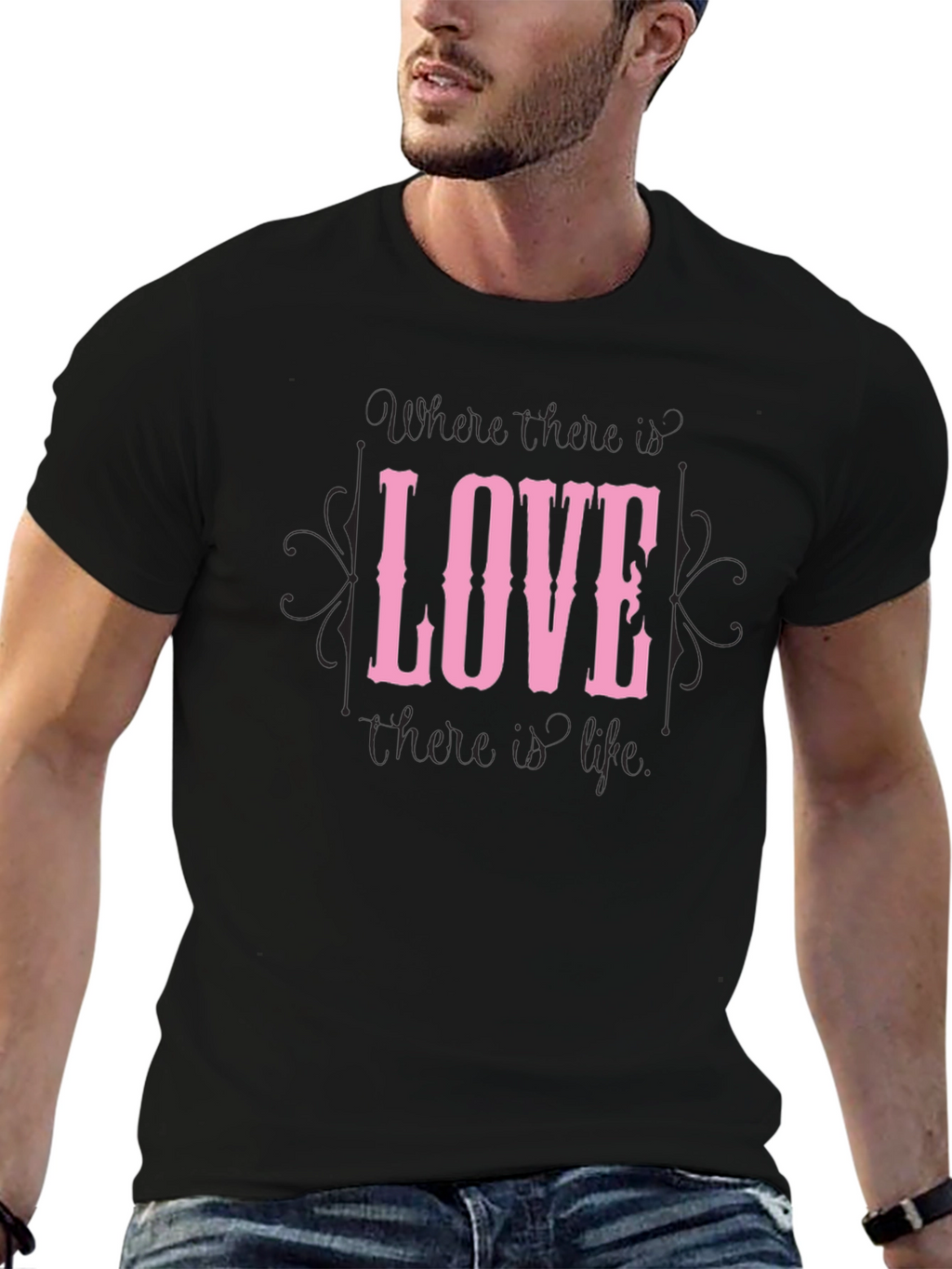 Love Graphic Black T-Shirt