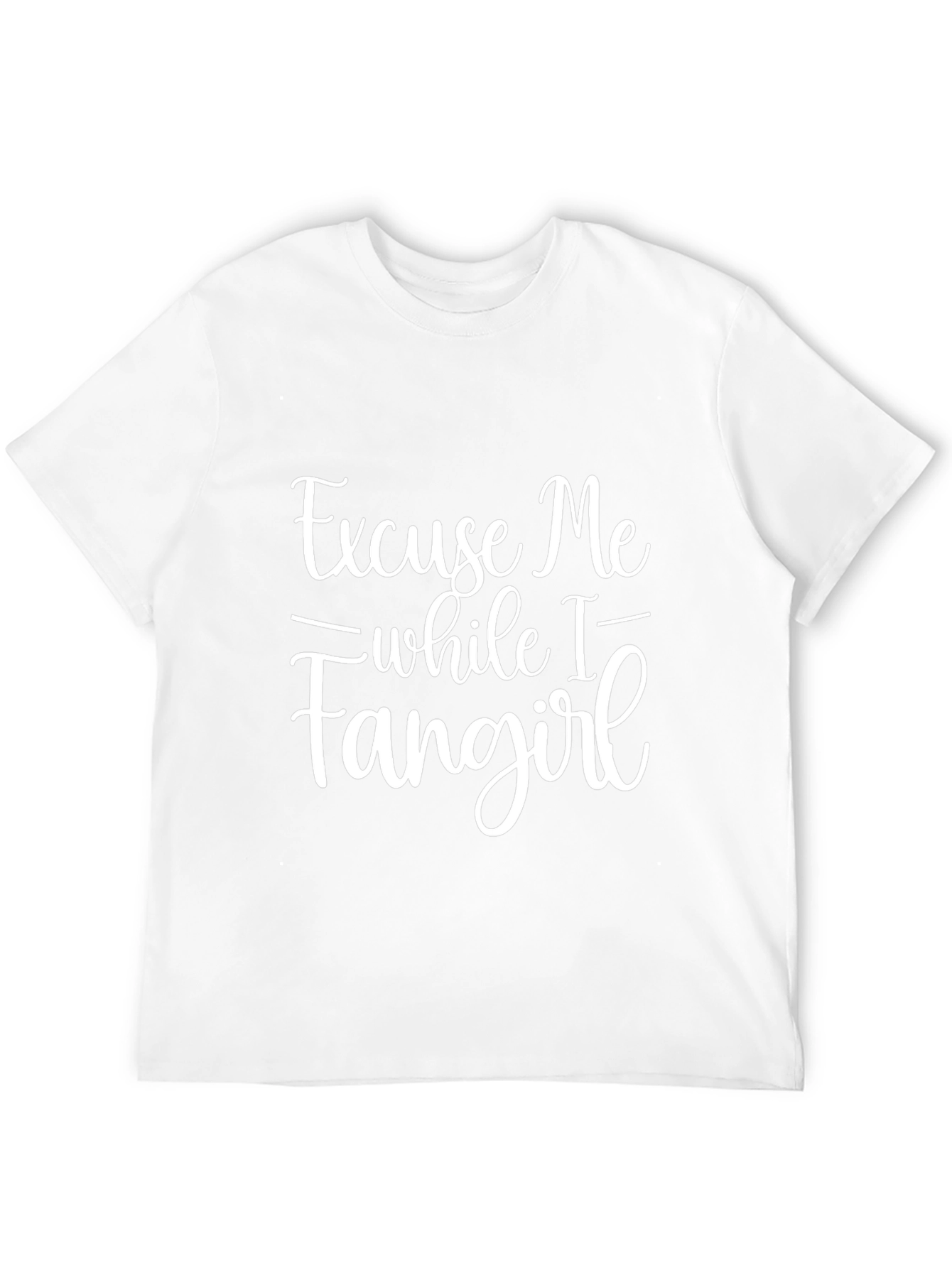 Excuse Me While I Fangirl Black Graphic Tee