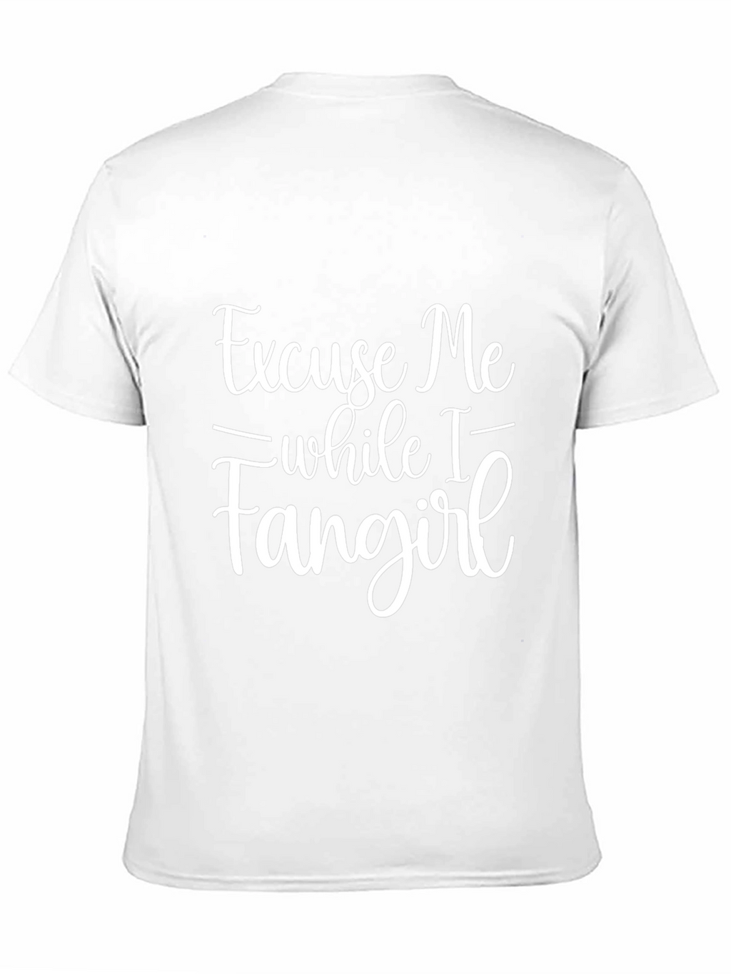 Excuse Me While I Fangirl Black Graphic Tee