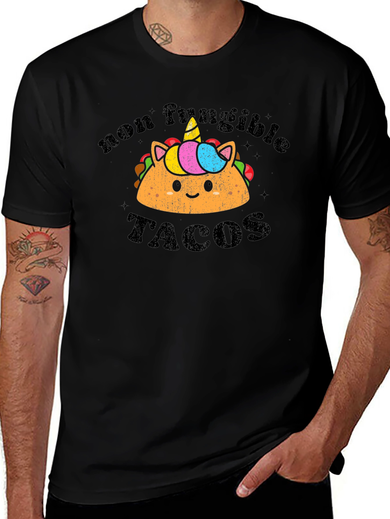 Non Fungible Tacos Black T-Shirt