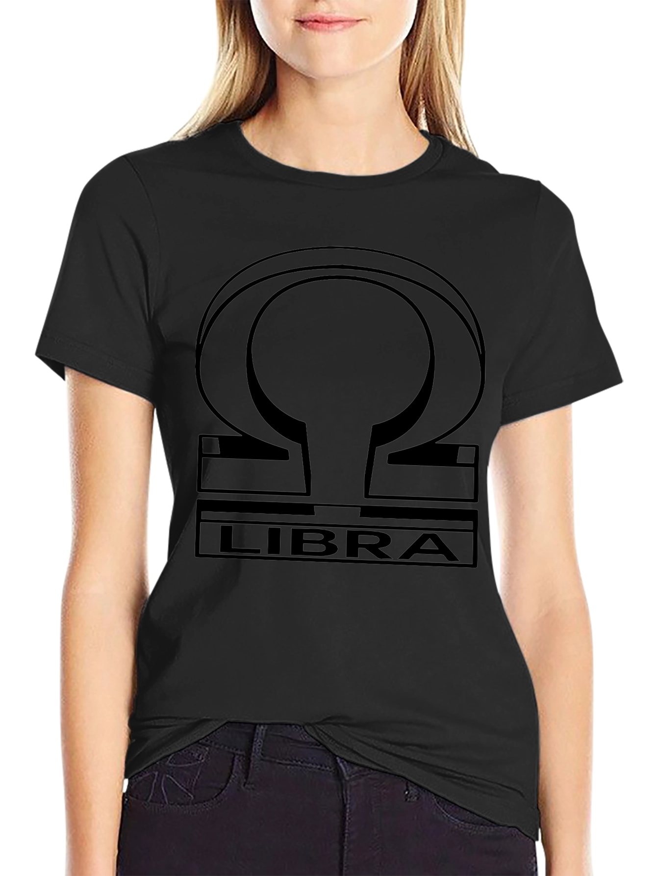 Libra Zodiac Symbol Graphic T-Shirt