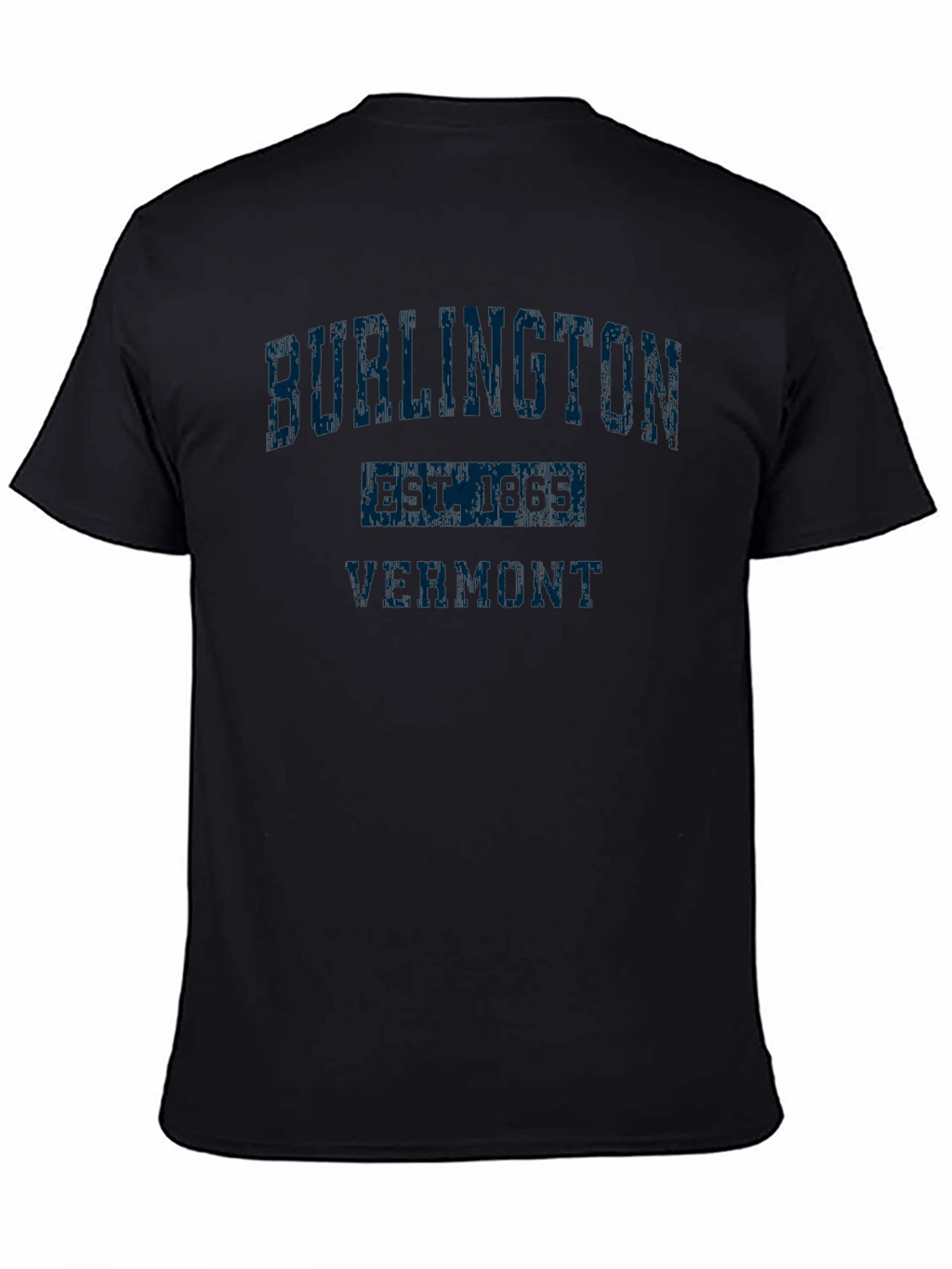 Burlington Vermont Black T-Shirt