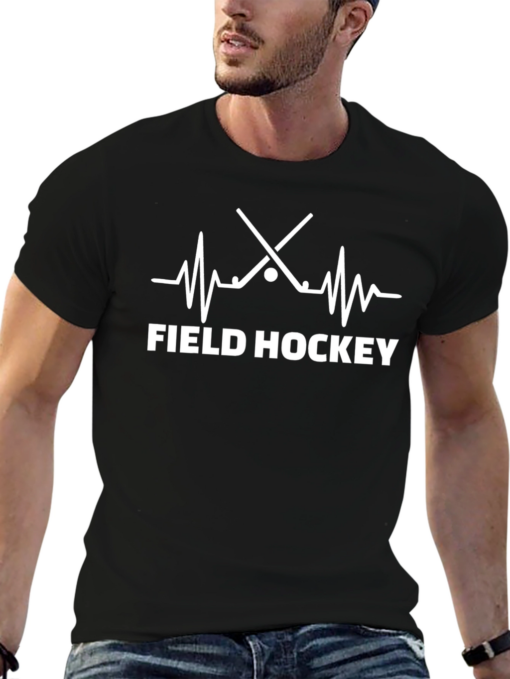 Field Hockey Heartbeat T-Shirt