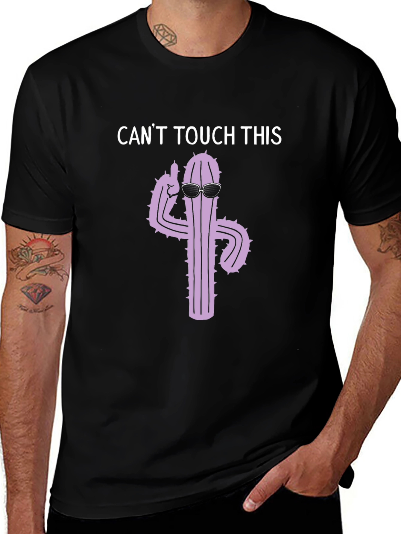Cant Touch This Cactus Graphic T-Shirt
