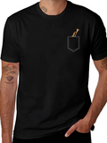 Trumpet Pocket Graphic Tee - Musicians T-Shirt
