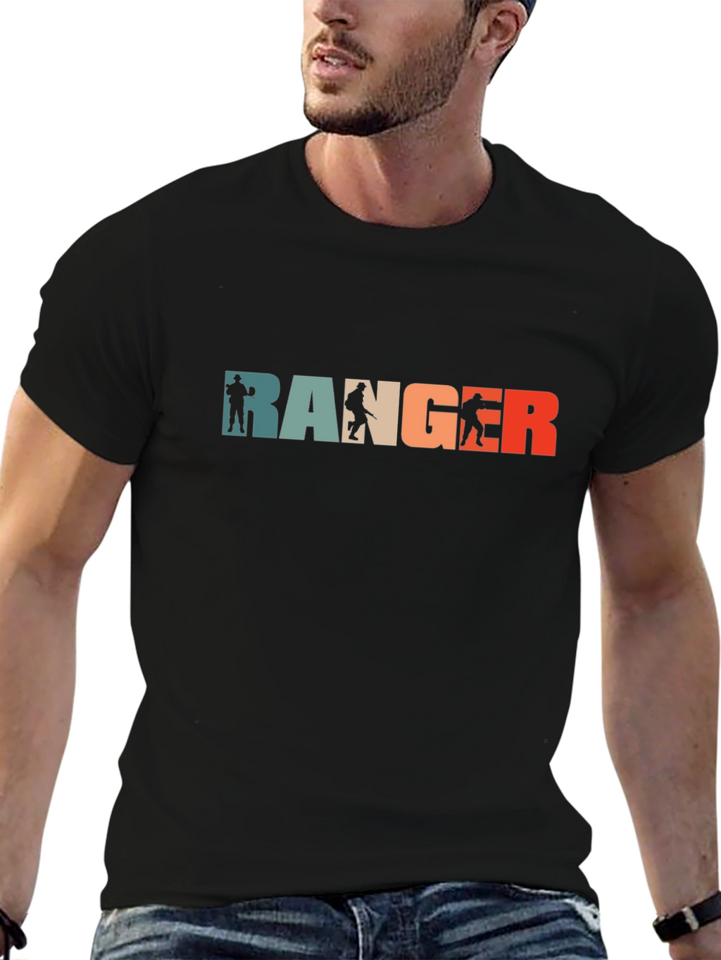 Ranger Graphic Tee - Military Style Casual Shirt