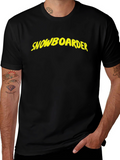 Snowboarder Graphic Black T-Shirt