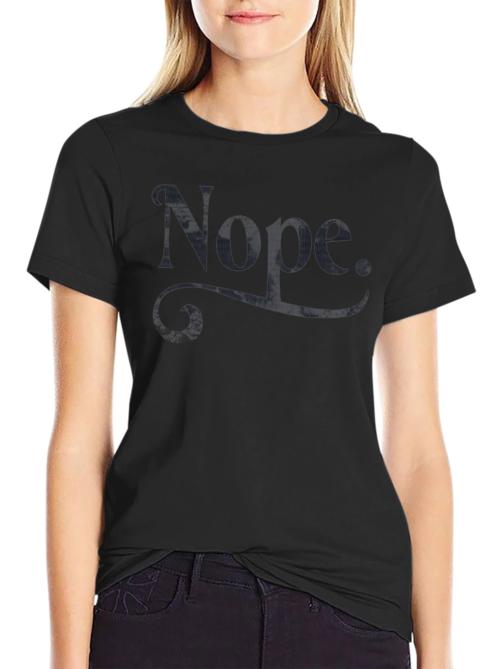 Nope Graphic Tee - Soft Cotton Casual T-Shirt