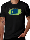Cool Graphic Print Mens T-Shirt - Black