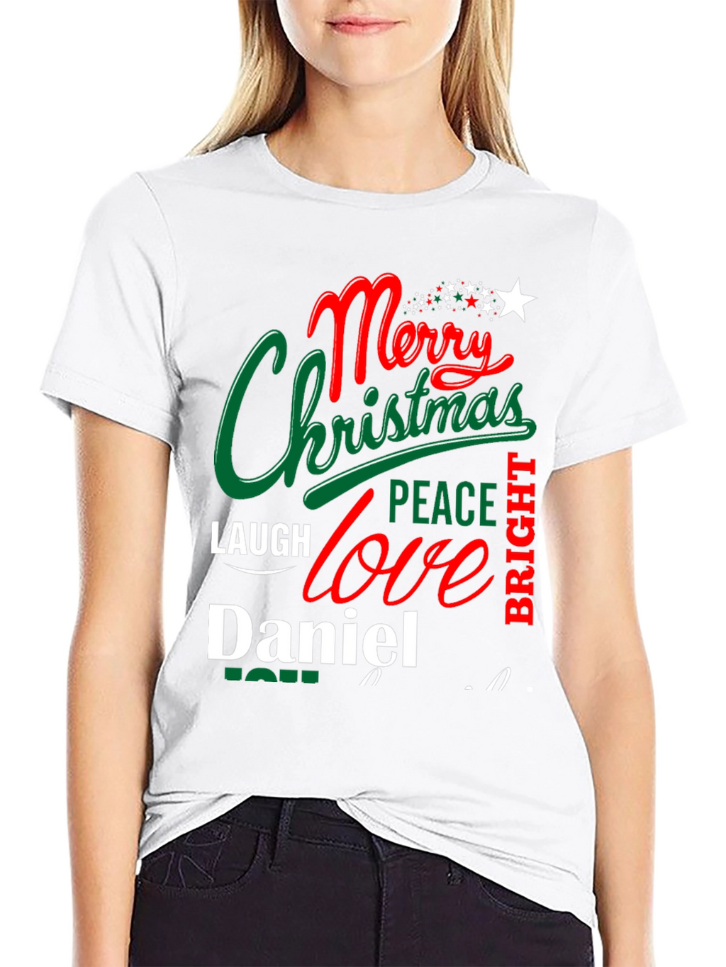 Merry Christmas Daniel T-Shirt - Holiday Festive Tee