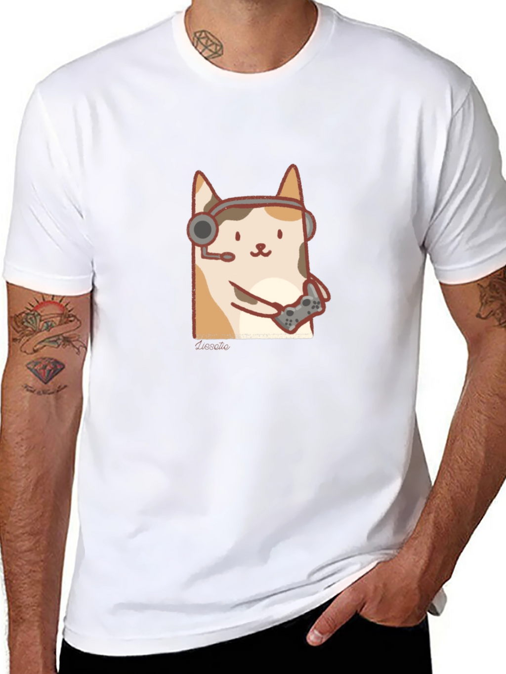 Gamer Cat T-Shirt - Playful Style