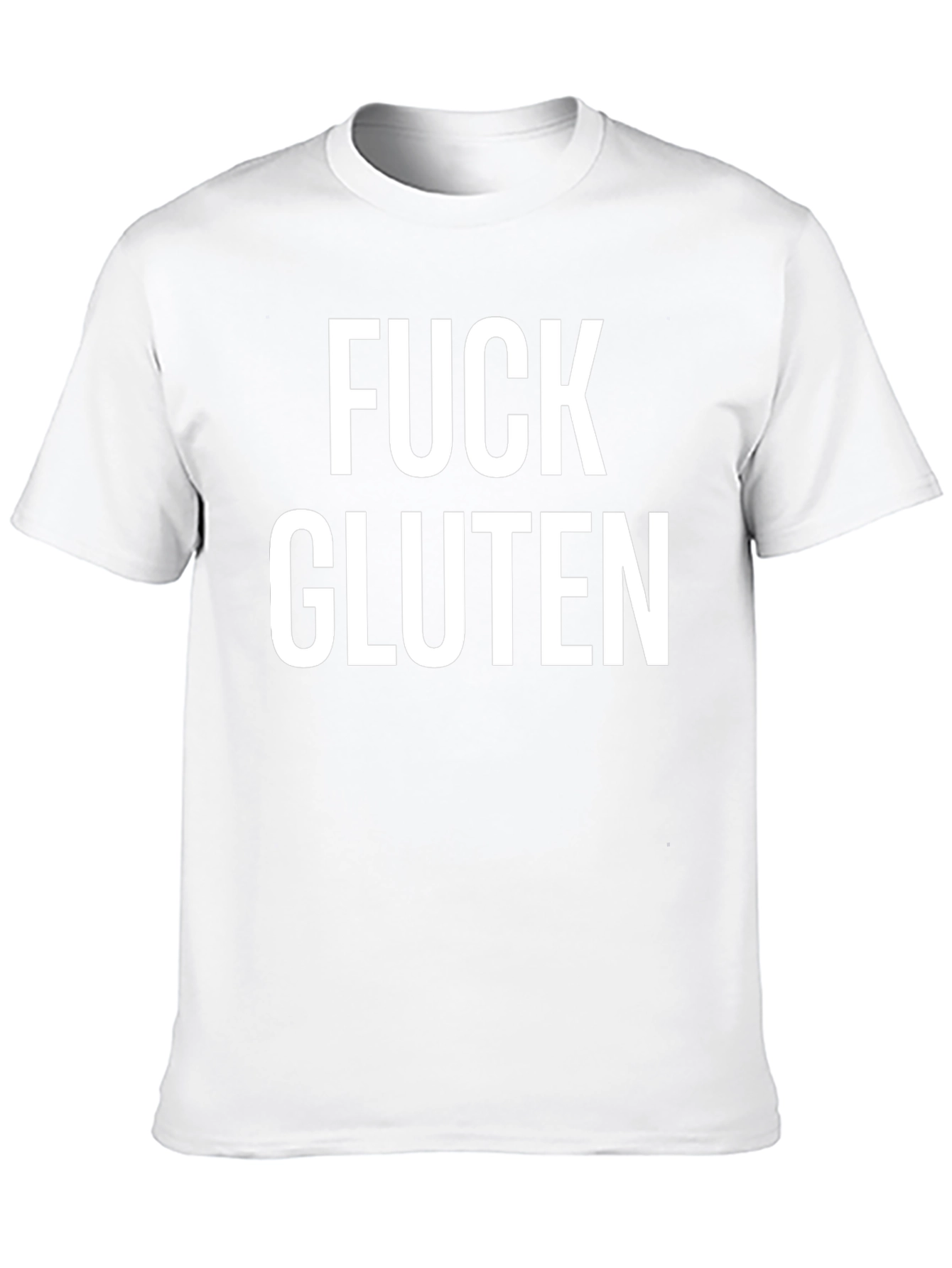 Fuck Gluten Black Tee - Statement T-Shirt