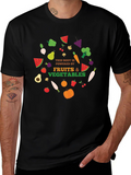 Powered By Fruits & Vegetables Graphic T-Shirt