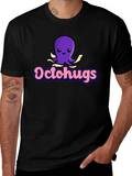 Octochugs Graphic Tee - Cute Octopus Hugs T-Shirt